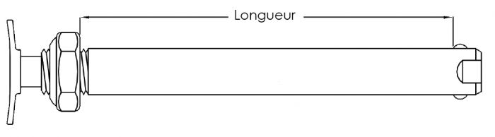 AXE À DÉMONTAGE RAPIDE ACIER