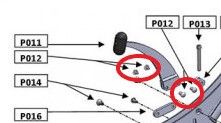 PIÈCE DÉTACHÉE FREEWHEEL P012 VIS POIGNÉE